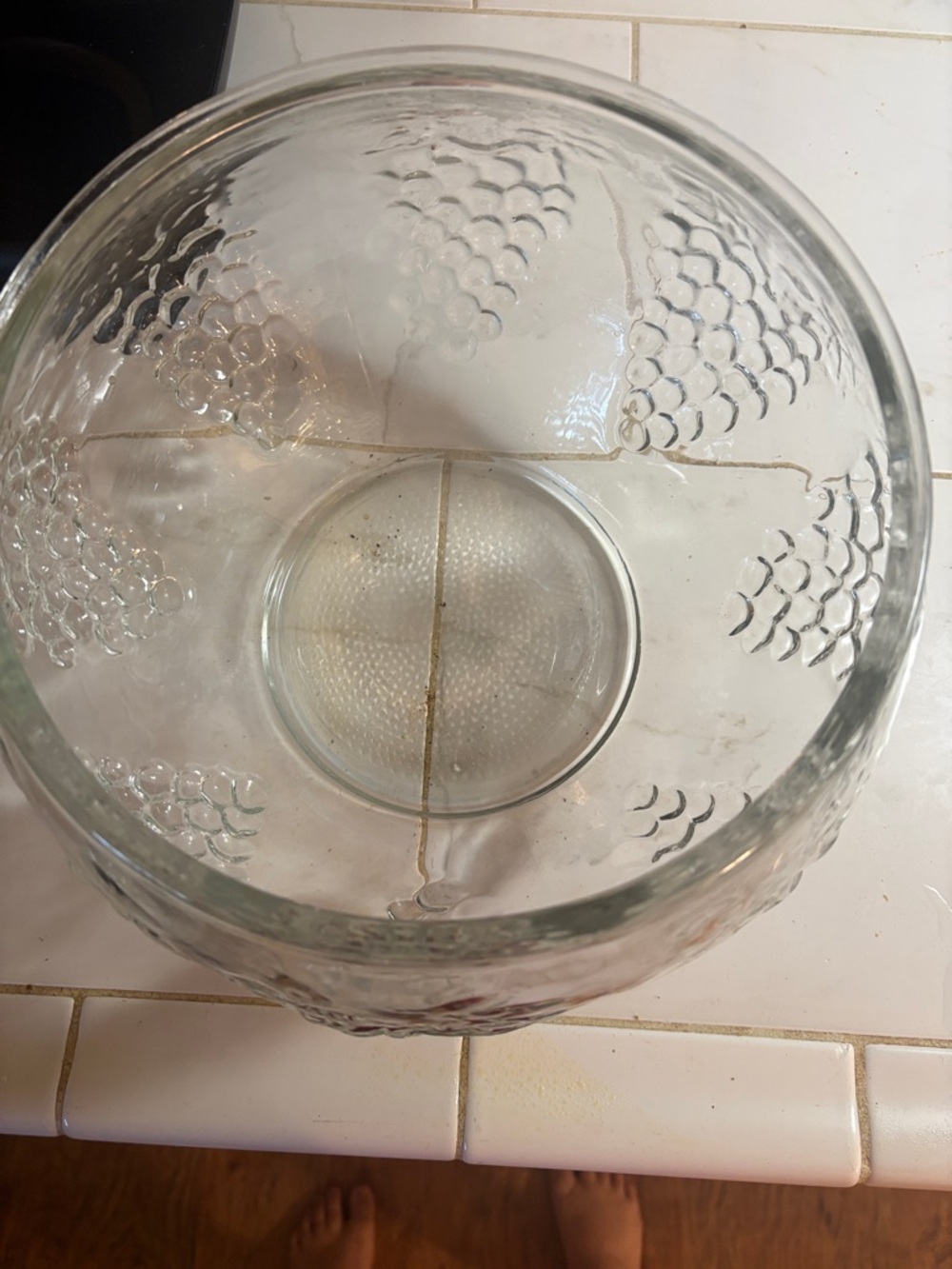 Vintage Punch Bowl with 8 cups